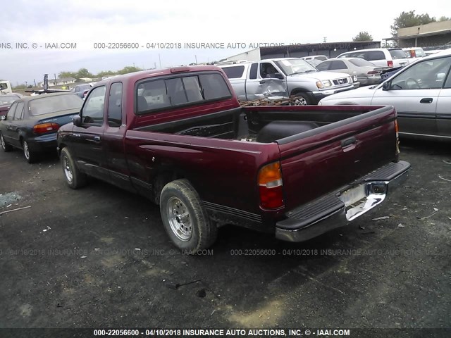 4TAVL52N3XZ448589 - 1999 TOYOTA TACOMA XTRACAB RED photo 3