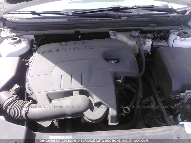 1G1ZA5EU6BF135604 - 2011 CHEVROLET MALIBU LS WHITE photo 10