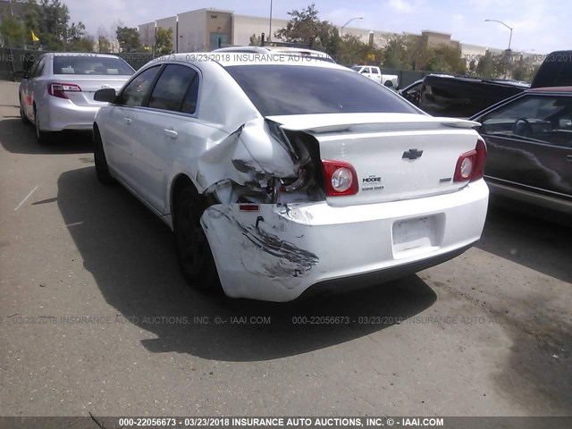 1G1ZA5EU6BF135604 - 2011 CHEVROLET MALIBU LS WHITE photo 3