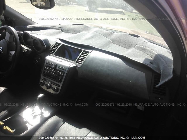 JN8AZ08W35W410366 - 2005 NISSAN MURANO SL/SE/S ORANGE photo 5