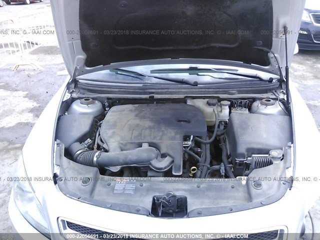 1G1ZD5EUXCF134044 - 2012 CHEVROLET MALIBU 2LT SILVER photo 10