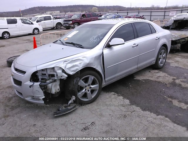 1G1ZD5EUXCF134044 - 2012 CHEVROLET MALIBU 2LT SILVER photo 2