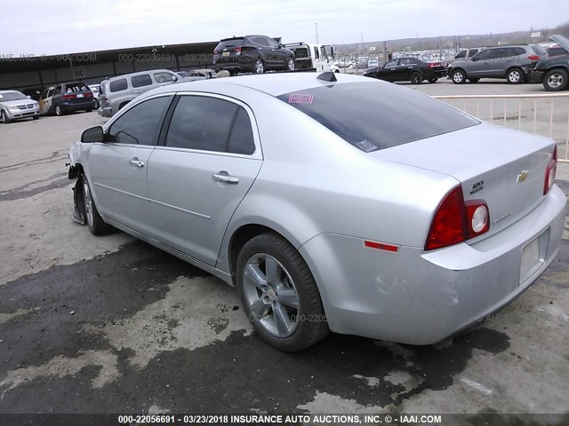 1G1ZD5EUXCF134044 - 2012 CHEVROLET MALIBU 2LT SILVER photo 3