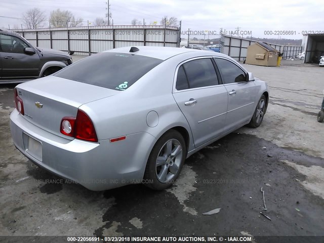 1G1ZD5EUXCF134044 - 2012 CHEVROLET MALIBU 2LT SILVER photo 4
