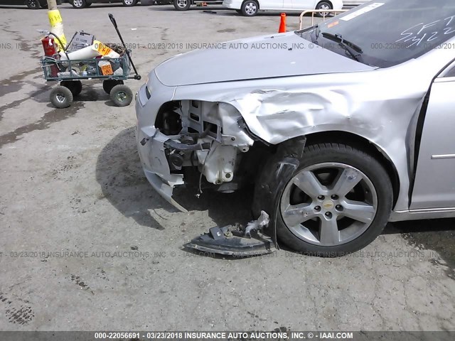 1G1ZD5EUXCF134044 - 2012 CHEVROLET MALIBU 2LT SILVER photo 6
