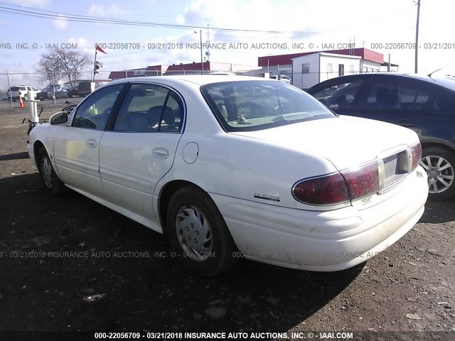 1G4HP54K82U114049 - 2002 BUICK LESABRE CUSTOM WHITE photo 3