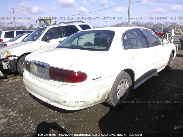 1G4HP54K82U114049 - 2002 BUICK LESABRE CUSTOM WHITE photo 4