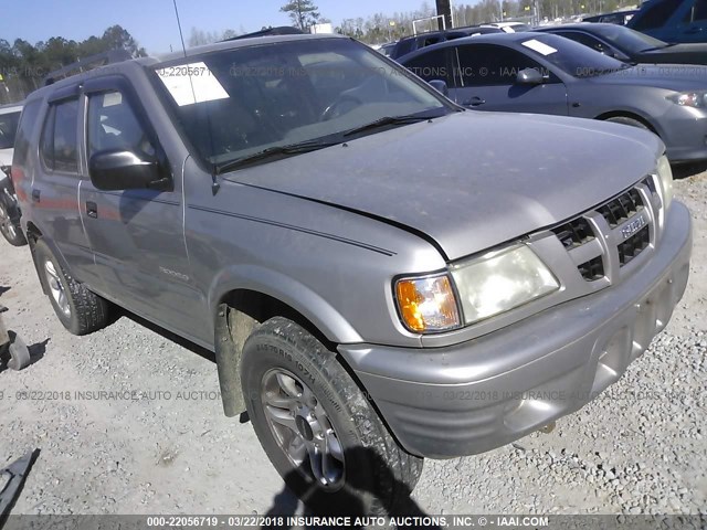 4S2CK58Y244302441 - 2004 ISUZU RODEO S GRAY photo 1