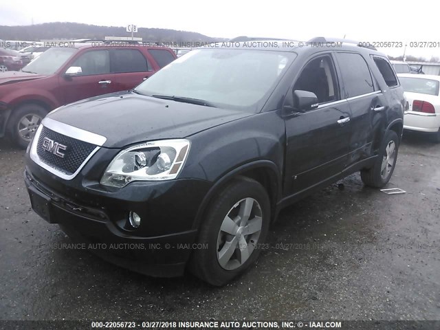 1GKLRMED9AJ143339 - 2010 GMC ACADIA SLT-1 Czarny zdjęcie 2