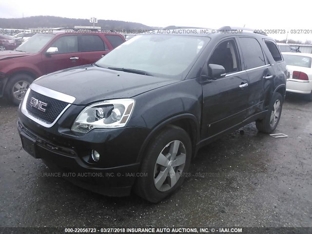 1GKLRMED9AJ143339 - 2010 GMC ACADIA SLT-1 BLACK photo 2