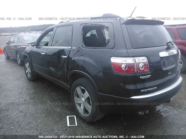 1GKLRMED9AJ143339 - 2010 GMC ACADIA SLT-1 Czarny zdjęcie 3
