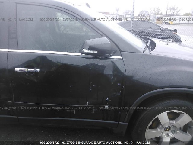 1GKLRMED9AJ143339 - 2010 GMC ACADIA SLT-1 Czarny zdjęcie 6