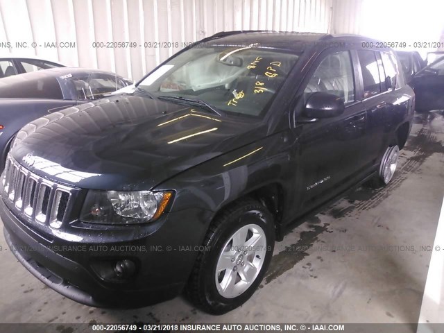 1C4NJCBA3GD543338 - 2016 JEEP COMPASS SPORT BLACK photo 2