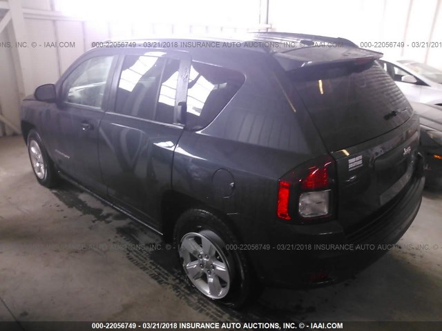 1C4NJCBA3GD543338 - 2016 JEEP COMPASS SPORT BLACK photo 3