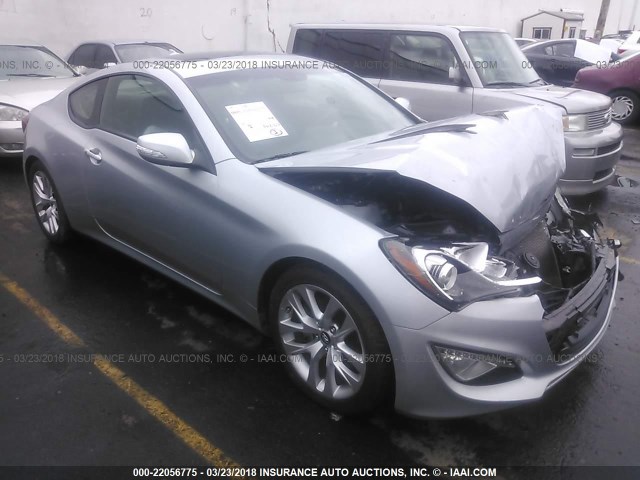 KMHHU6KJ6DU080415 - 2013 HYUNDAI GENESIS COUPE 3.8L SILVER photo 1