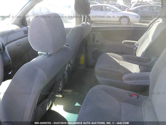 5TDZA23C24S175116 - 2004 TOYOTA SIENNA CE/LE SILVER photo 8