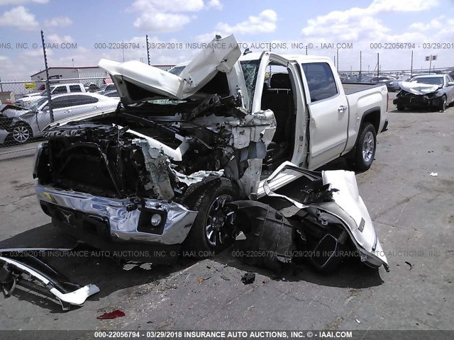 3GTU2UEC7EG446817 - 2014 GMC SIERRA K1500 SLE WHITE photo 2