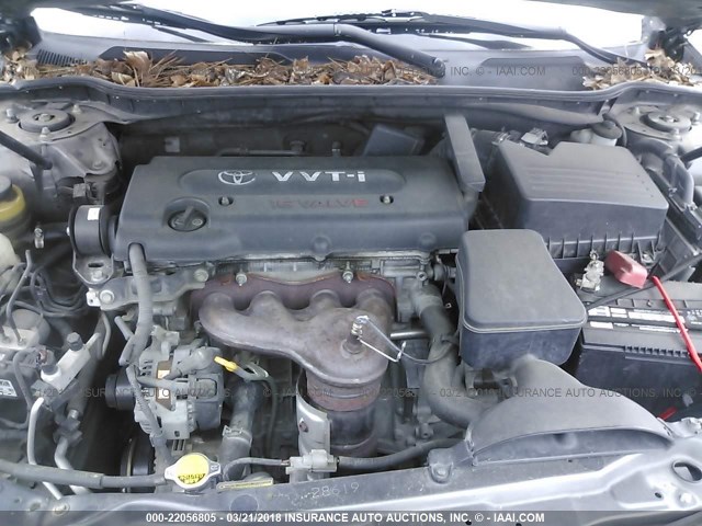 4T4BE46K98R029495 - 2008 TOYOTA CAMRY CE/LE/XLE/SE GRAY photo 10