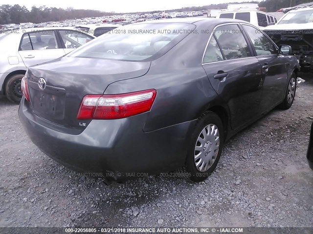 4T4BE46K98R029495 - 2008 TOYOTA CAMRY CE/LE/XLE/SE GRAY photo 4