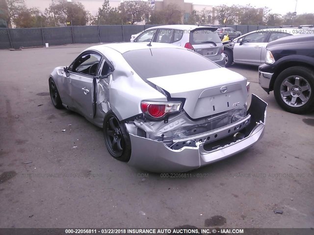 JF1ZNAA14E9701056 - 2014 TOYOTA SCION FR-S SILVER photo 3