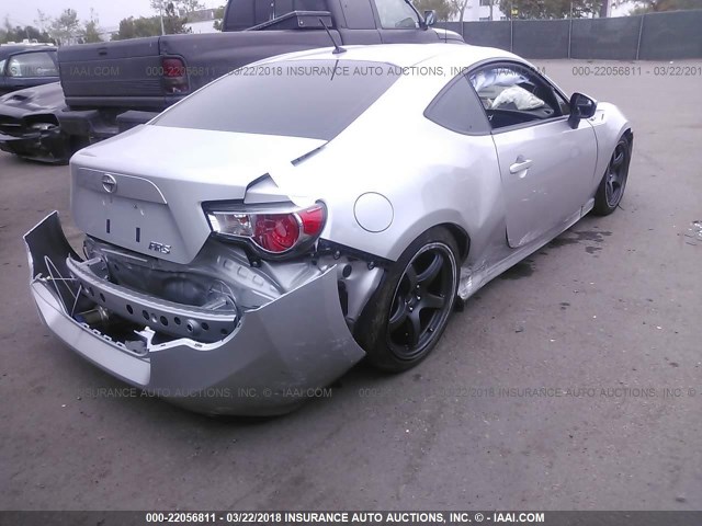 JF1ZNAA14E9701056 - 2014 TOYOTA SCION FR-S SILVER photo 6