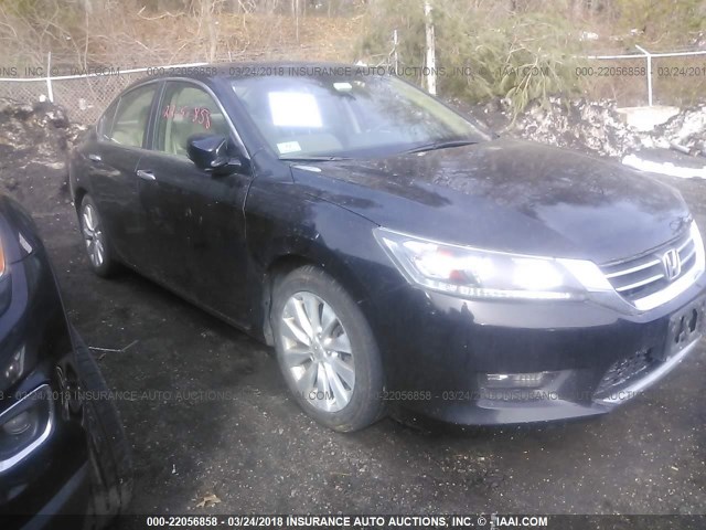 1HGCR2F74EA289518 - 2014 HONDA ACCORD EX BLACK photo 1