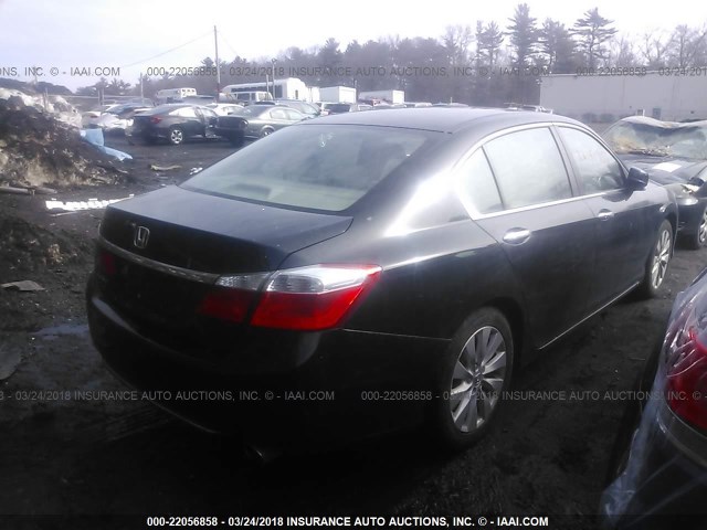 1HGCR2F74EA289518 - 2014 HONDA ACCORD EX BLACK photo 4