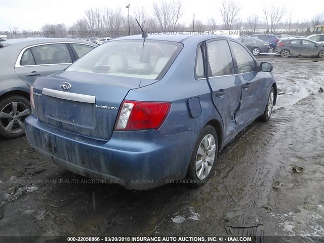 JF1GE61628G527682 - 2008 SUBARU IMPREZA 2.5I BLUE photo 4