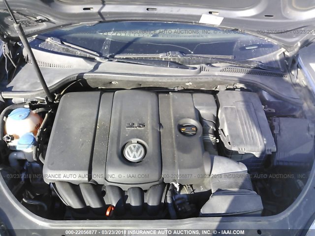 3VWJZ7AJ6AM004317 - 2010 VOLKSWAGEN JETTA S 灰色 照片 10