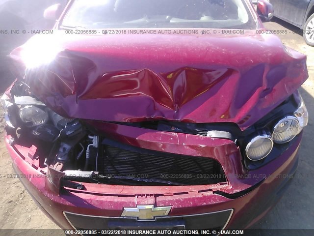 1G1JA6SH8C4156350 - 2012 CHEVROLET SONIC LS 栗色 照片 10