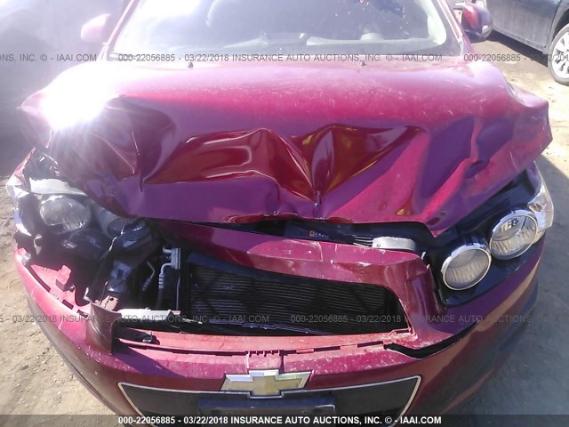 1G1JA6SH8C4156350 - 2012 CHEVROLET SONIC LS 栗色 照片 6