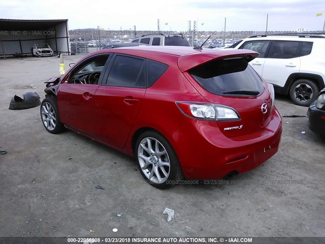 JM1BL1L32C1624666 - 2012 MAZDA SPEED 3 RED photo 3