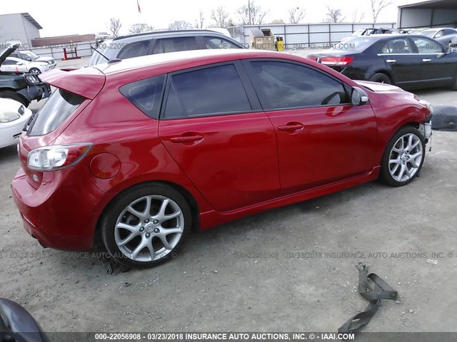 JM1BL1L32C1624666 - 2012 MAZDA SPEED 3 RED photo 4