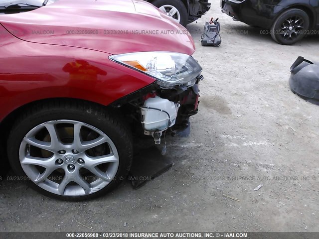 JM1BL1L32C1624666 - 2012 MAZDA SPEED 3 RED photo 6