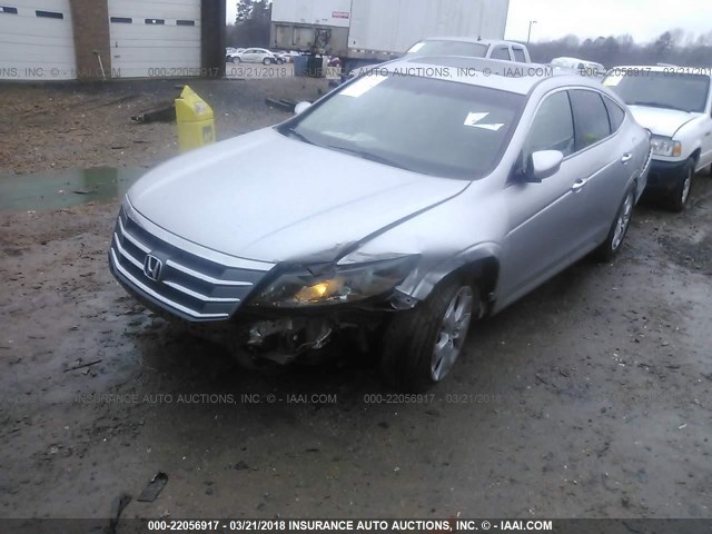 5J6TF2H58AL003262 - 2010 HONDA ACCORD CROSSTOUR EXL SILVER photo 2