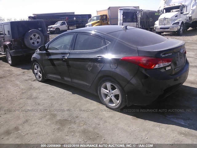 5NPDH4AE6DH270824 - 2013 HYUNDAI ELANTRA GLS/LIMITED BLACK photo 3