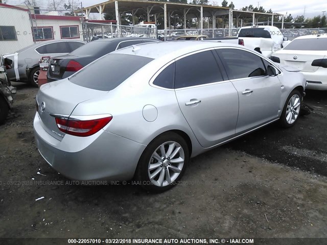 1G4PR5SK7D4202859 - 2013 BUICK VERANO CONVENIENCE SILVER photo 4