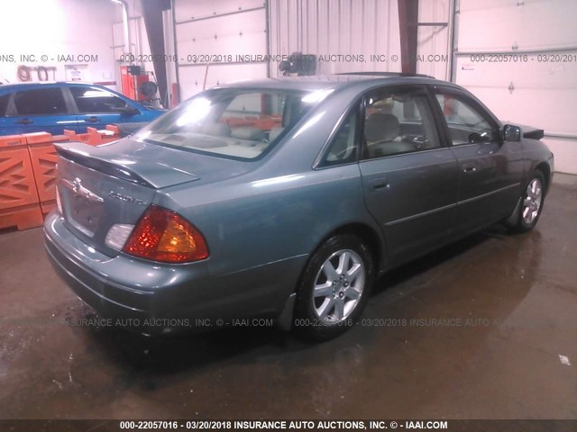 4T1BF28B21U156149 - 2001 TOYOTA AVALON XL/XLS Light Blue photo 4