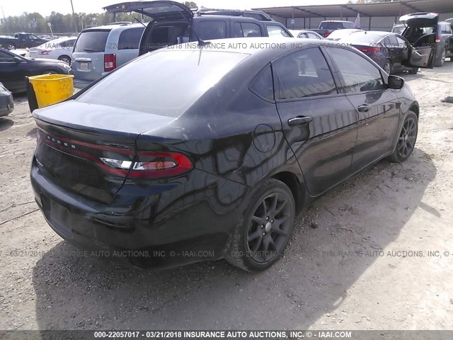 1C3CDFAA5FD421777 - 2015 DODGE DART SE BLACK photo 4