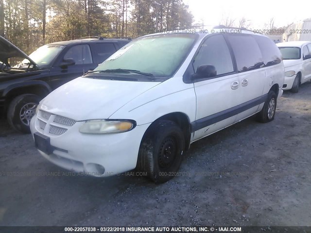 2B4GP44G1XR172091 - 1999 DODGE GRAND CARAVAN SE/SPORT WHITE photo 2