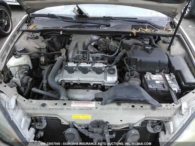 4T1BF32K12U020028 - 2002 TOYOTA CAMRY LE/XLE/SE GOLD photo 10