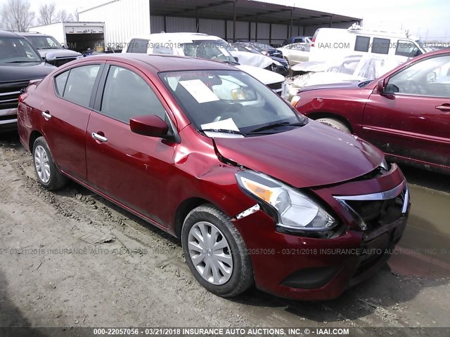 3N1CN7AP2GL819966 - 2016 NISSAN VERSA S/S PLUS/SV/SL RED photo 1