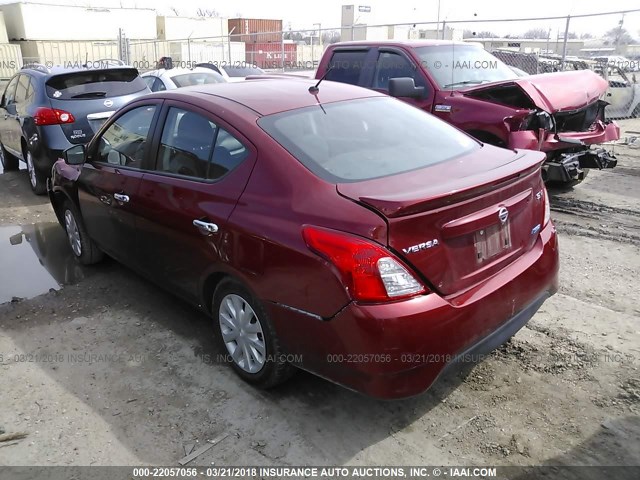 3N1CN7AP2GL819966 - 2016 NISSAN VERSA S/S PLUS/SV/SL RED photo 3