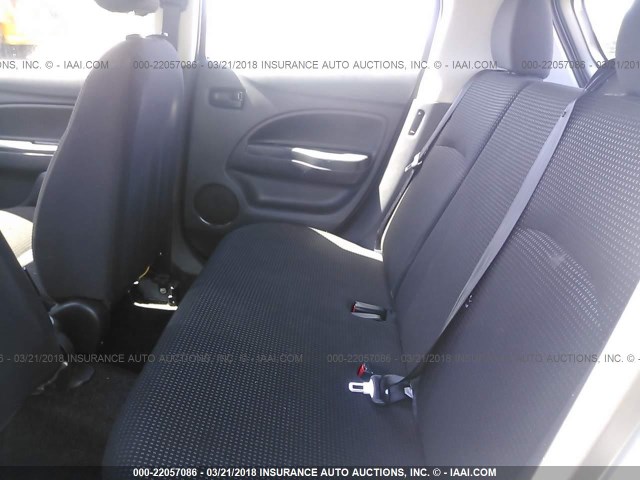 ML32A4HJ1FH038747 - 2015 MITSUBISHI MIRAGE ES GRAY photo 8