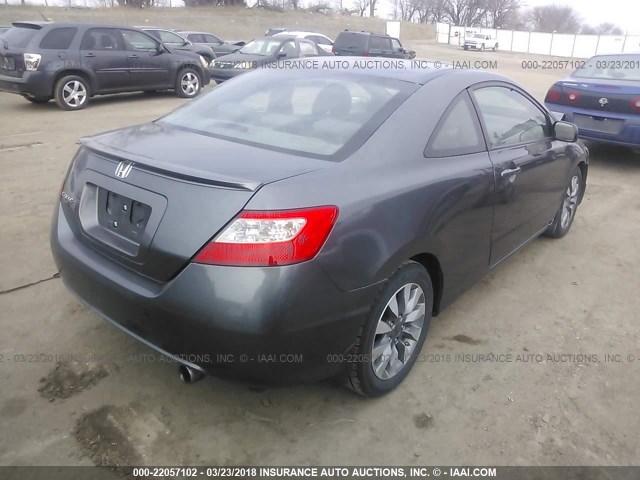 2HGFG12929H503000 - 2009 HONDA CIVIC EXL Boz foto 4