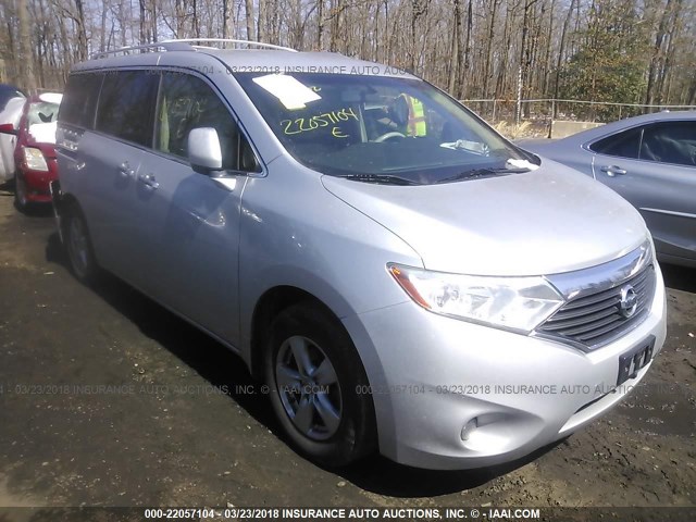 JN8AE2KP3C9033865 - 2012 NISSAN QUEST S/SV/SL/LE SILVER photo 1