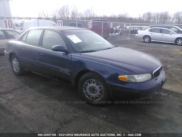 2G4WS52J521193160 - 2002 BUICK CENTURY CUSTOM Dark Blue photo 1