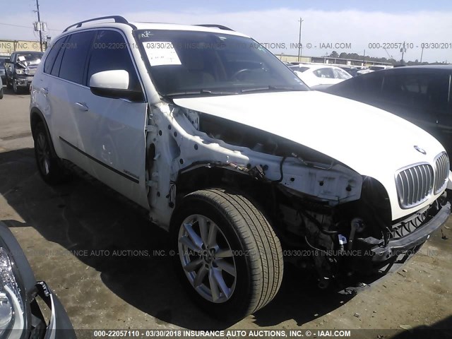 5UXZW0C57D0B95440 - 2013 BMW X5 XDRIVE35D WHITE photo 1