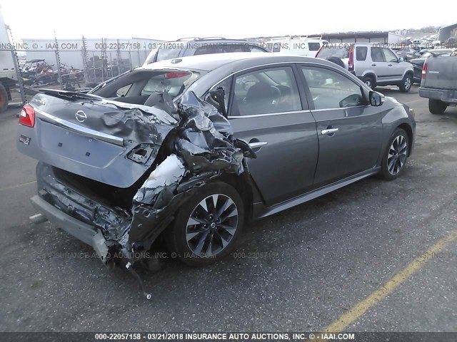 3N1AB7AP2HY224104 - 2017 NISSAN SENTRA S/SV/SR/SL GRAY photo 4