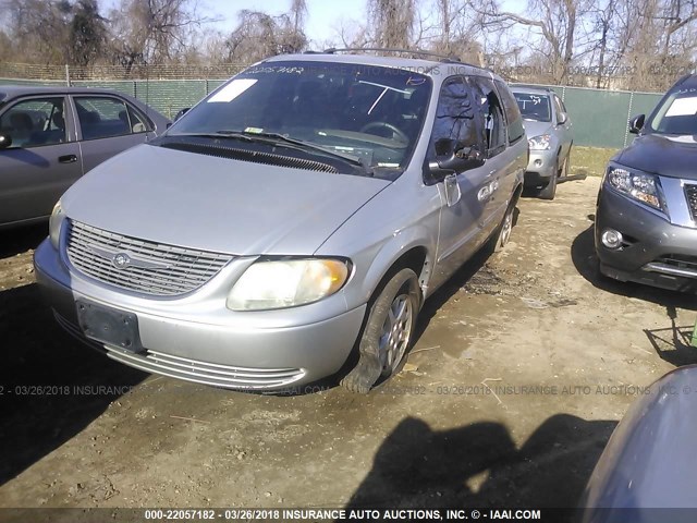 2C4GP44371R387837 - 2001 CHRYSLER TOWN & COUNTRY LX SILVER photo 2